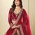 Maroon Ice Velvet Heavy Thread Embroidery Sequins Work Lehenga Choli