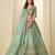 Light Green Art Silk Heavy Thread Embroidery Sequins Work Lehenga Choli