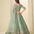 Light Green Art Silk Heavy Thread Embroidery Sequins Work Lehenga Choli