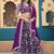 Purple Dola Silk Jacquard Woven With Heavy Thread Embroidery Sequins Work Lehenga Choli
