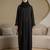 Lycra Blend Black Abaya Burqa with Hijab Islamic Wear with Hand Work Embroidery Work Burqa