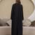 Lycra Blend Black Abaya Burqa with Hijab Islamic Wear with Hand Work Embroidery Work Burqa