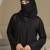 Lycra Blend Black Abaya Burqa with Hijab Islamic Wear with Hand Work Embroidery Work Burqa