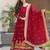 Amazing Maroon Sequins Embroidered Georgette Gown With Dupatta