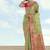 Light green color faux banarasi tissue silk paithani woven saree