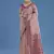 Beige faux banarasi silk saree with traditional paisley weaves
