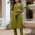olive Color Embroidery Sequins with Hand Work Viscose Silk Kurta Pent Set