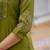 olive Color Embroidery Sequins with Hand Work Viscose Silk Kurta pant Set