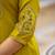 Pear Color Embroidery Sequins with Hand Work Viscose Silk Kurta pant Set
