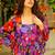 Multi color georgette digital print designer gown for festive