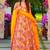 Multi color reyon digital print designer gown for festive