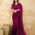 Pink Art Silk Embroidery With Sequence Work Ombre Style Saree with Unstitched Blouse 