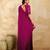 Pink Art Silk Embroidery With Sequence Work Ombre Style Saree with Unstitched Blouse 