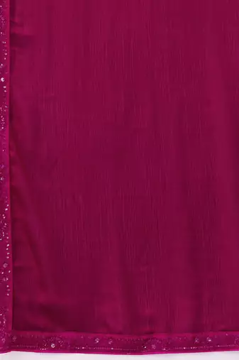 Pink Art Silk Embroidery With Sequence Work Ombre Style Saree with Unstitched Blouse 