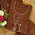 Brown Color Embroidery Thread With Hand Work Roman Silk Kurta pant Set