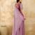 LightPink Tussar Silk Embroidery With Sequence Work Saree with Unstitched Blouse