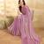 LightPink Tussar Silk Embroidery With Sequence Work Saree with Unstitched Blouse