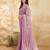LightPink Tussar Silk Embroidery With Sequence Work Saree with Unstitched Blouse