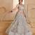 Light Gray net sequin embroidered lehenga set with choli and dupatta