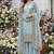 powder blue embroidered suit with dupatta
