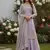 lavender embroidered traditional suit with sheer dupatta