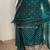 emerald green eid festive suit with embellished dupatta