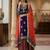 royal purple & red embroidered sharara set