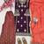 royal purple & red embroidered sharara set