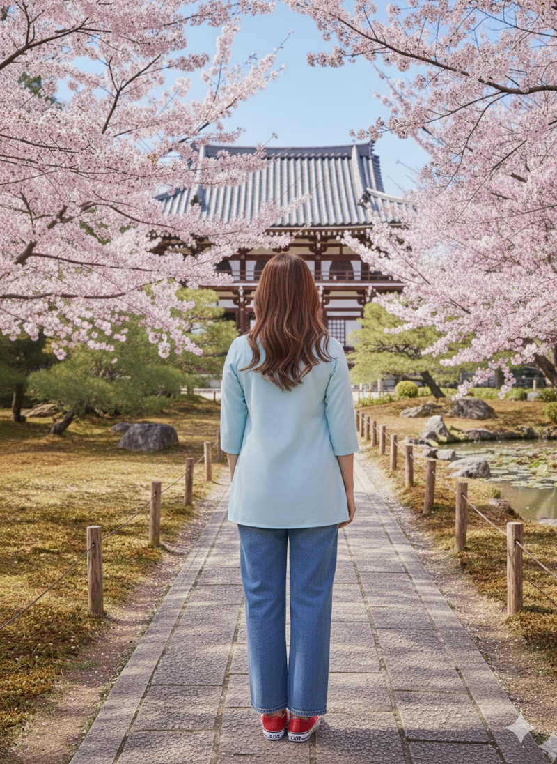 Indian ethnic women's rayon embroidered designer regular Sky Blue 3/4th sleeves & round neck top