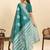 rama green art silk woven kanjivaram silk saree with blouses