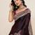 maroon art silk woven kanjivaram silk saree with blouses