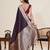 purple art silk woven kanjivaram silk saree with blouses