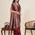 maroon art silk woven kanjivaram silk saree with blouses