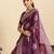 purple art silk woven kanjivaram silk saree with blouses