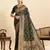 green art silk woven kanjivaram silk saree with blouses