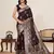 maroon art silk woven kanjivaram silk saree with blouses