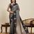 black art silk woven kanjivaram silk saree with blouses