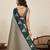 green art silk woven kanjivaram silk saree with blouses