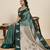 green art silk woven kanjivaram silk saree with blouses