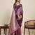 purple art silk woven kanjivaram silk saree with blouses