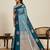 blue art silk woven kanjivaram silk saree with blouses