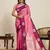pink art silk woven kanjivaram silk saree with blouses