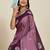 purple art silk woven kanjivaram silk saree with blouses