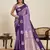violet art silk woven kanjivaram silk saree with blouses