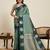 green art silk woven kanjivaram silk saree with blouses