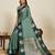green art silk woven kanjivaram silk saree with blouses