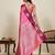 pink art silk woven kanjivaram silk saree with blouses