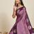 purple art silk woven kanjivaram silk saree with blouses