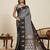black art silk woven kanjivaram silk saree with blouses