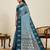blue art silk woven kanjivaram silk saree with blouses